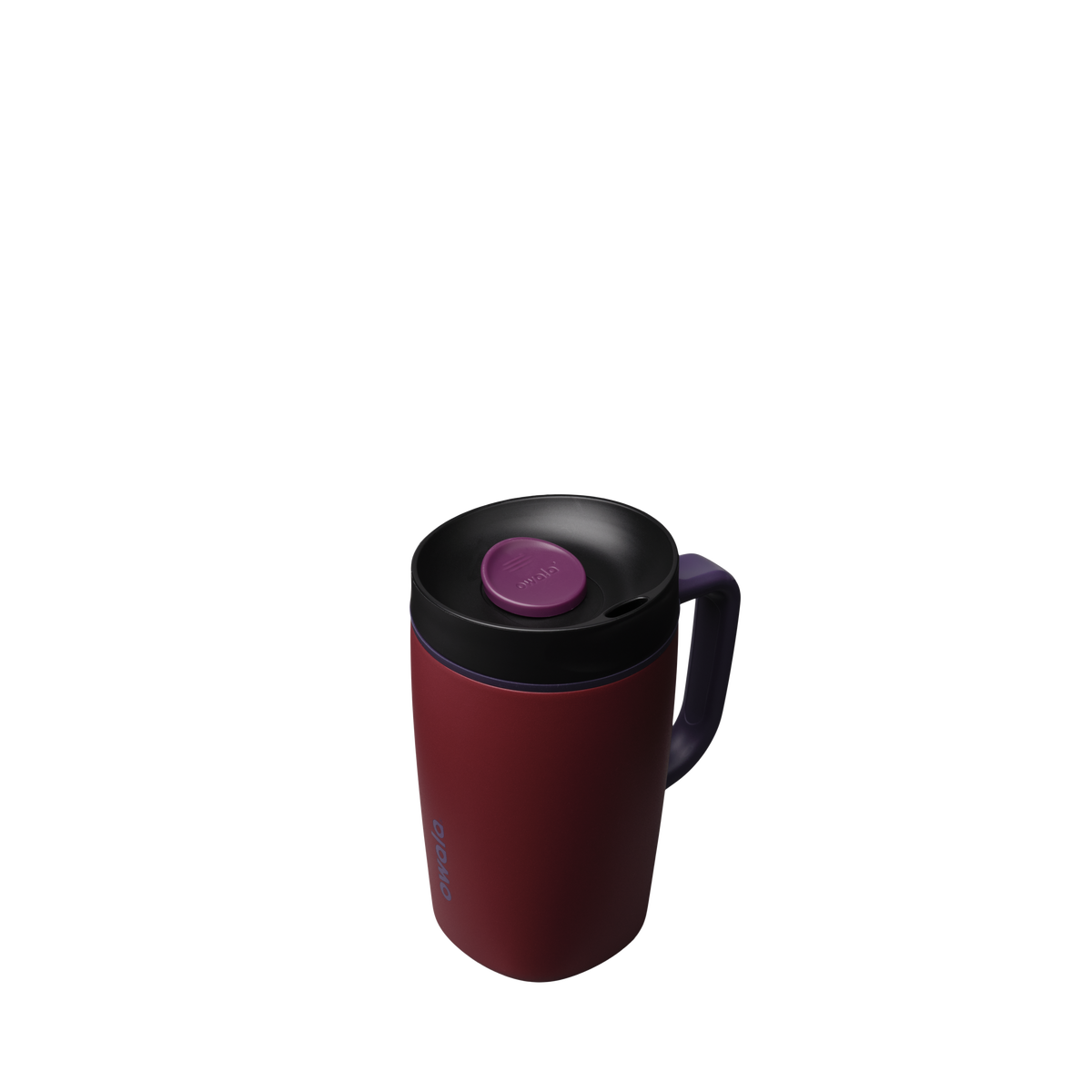 SmoothSip® Slider with Handle - Burgundy Bay / 12oz / Stainless Steel