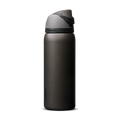 Owala FreeSip 32oz in Nailed It, deep charcoal black insulated bottle with matching dark gray flip cap and carry loop